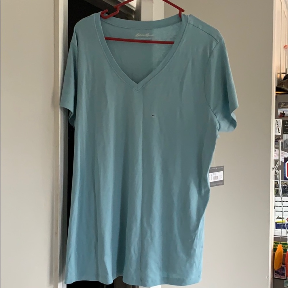 NWT Eddie Bauer v neck top